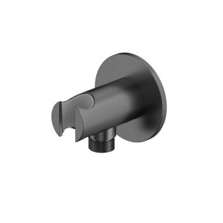 Угловой соединительный элемент с держателем лейки WHITECROSS Y1015GM оружейная сталь